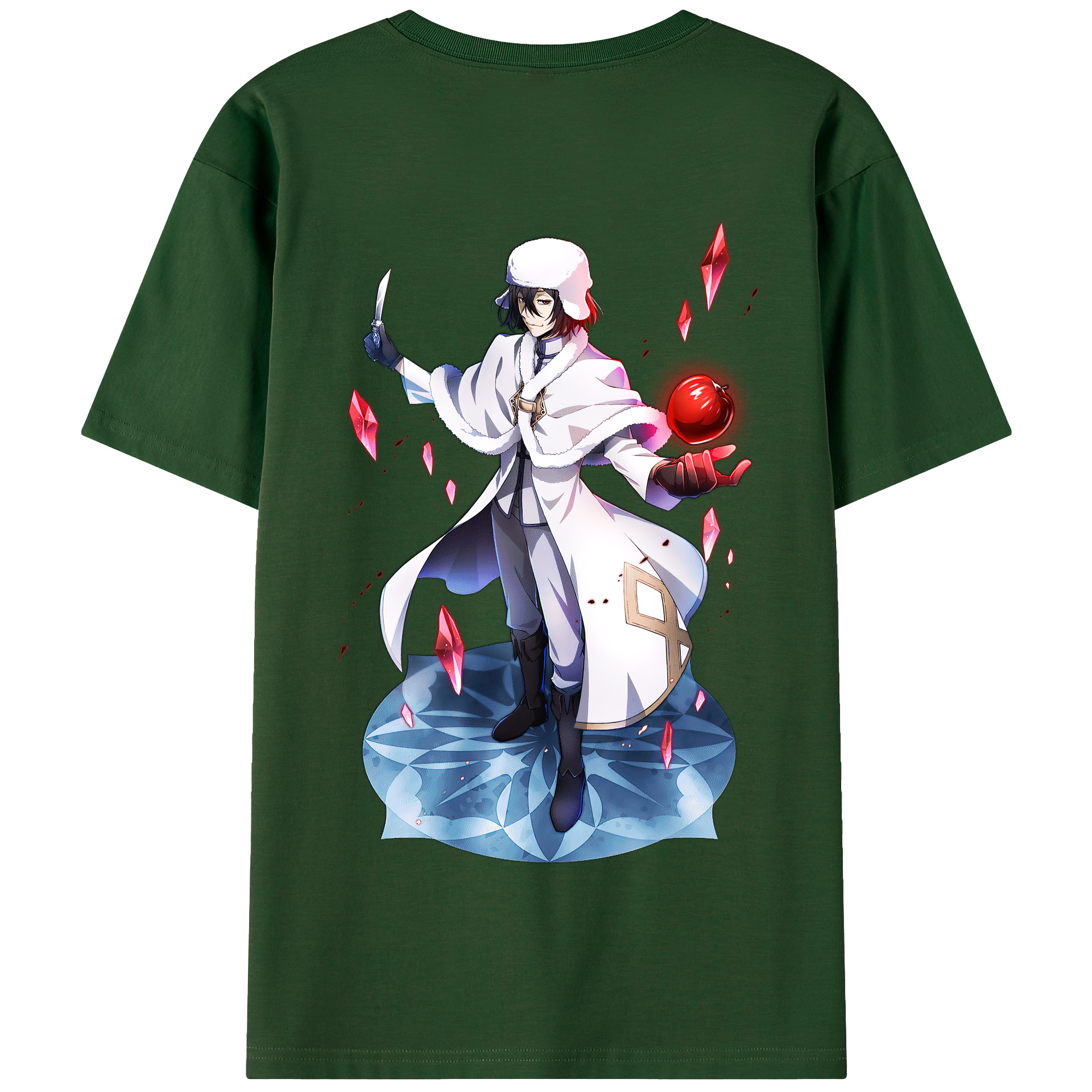 （画像用） 文豪ストレイドッグス Bungo Stray Dogs 綿100％半袖Tシャツ（背面プリント）